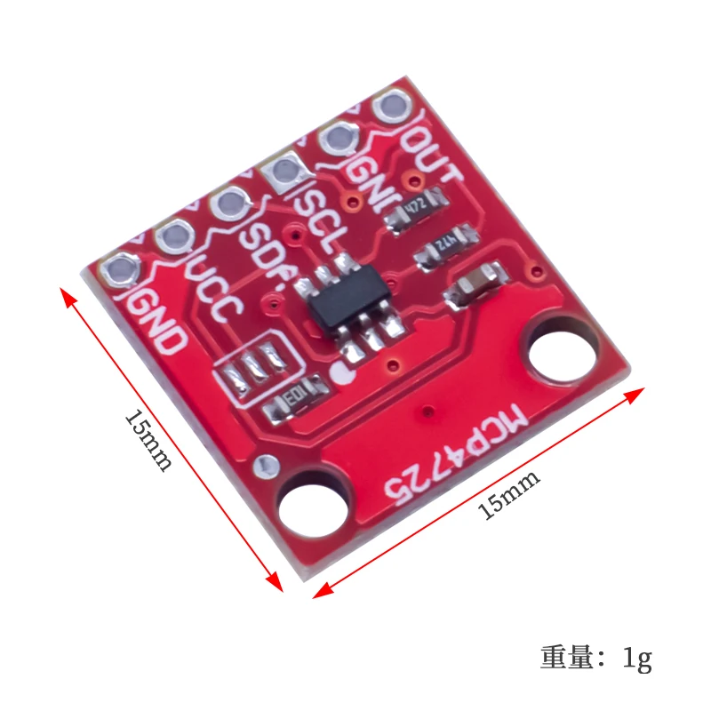 MCP4725 12-Bit DAC Module I2C Breakout Board STEMMA QT Qwiic 4Pcs for Arduino Electronics Projects