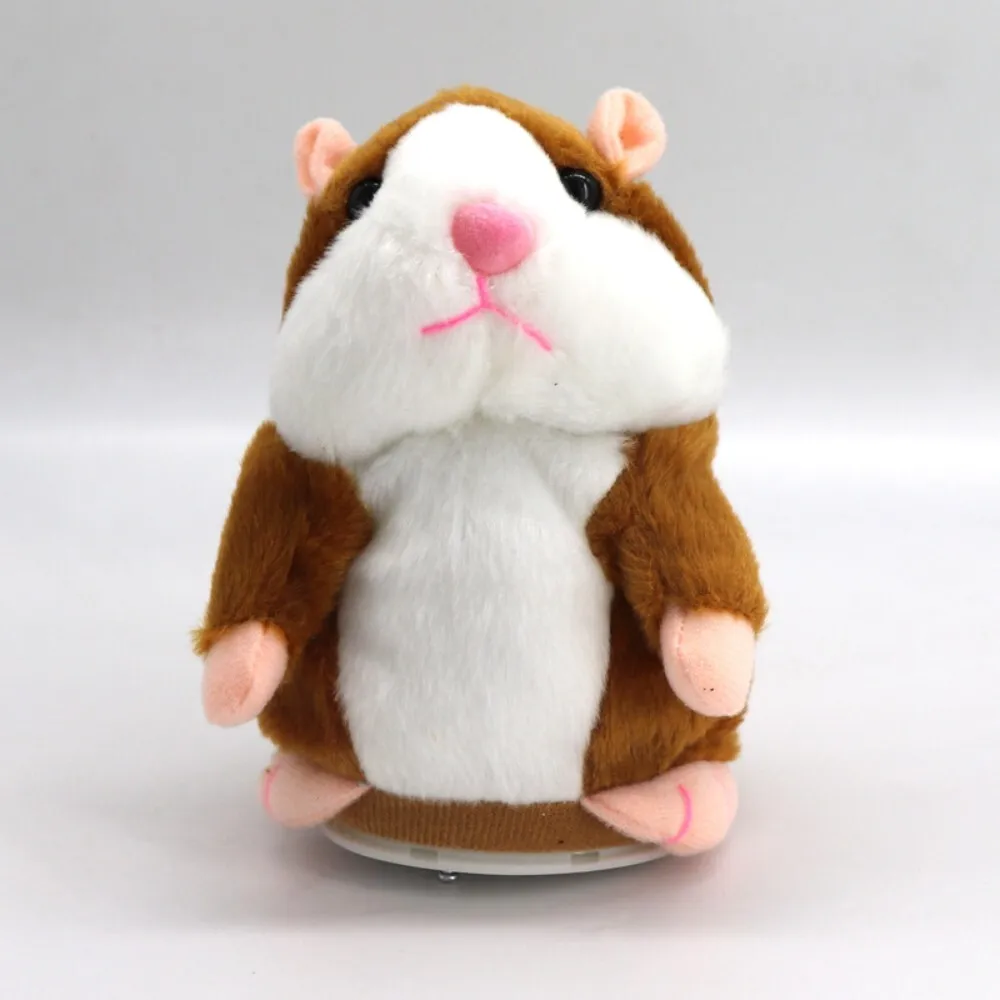 Juguete eléctrico de peluche para hámster parlante con función de grabación, Animal PEQUEÑO suave, regalo para niños, tiempo de juego divertido