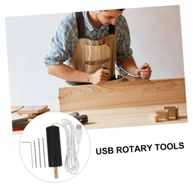 Handheld Mini Electric Drill USB DIY Tool For Epoxy Resin Jewelry Making Wood Craft EngravingLivable Decoration