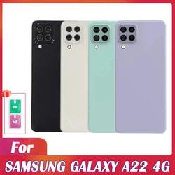 New For Samsung Galaxy A22 4G Battery Back Cover Panel Rear Door Housing Case Camera Lens Replace ﻿