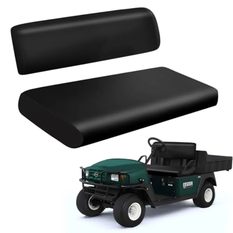 

Golf Cart Front Seat Covers Staple On Replacement for EZGO Workhorse Golf Cart Seat Black Micro Fiber Leather Seat Cover