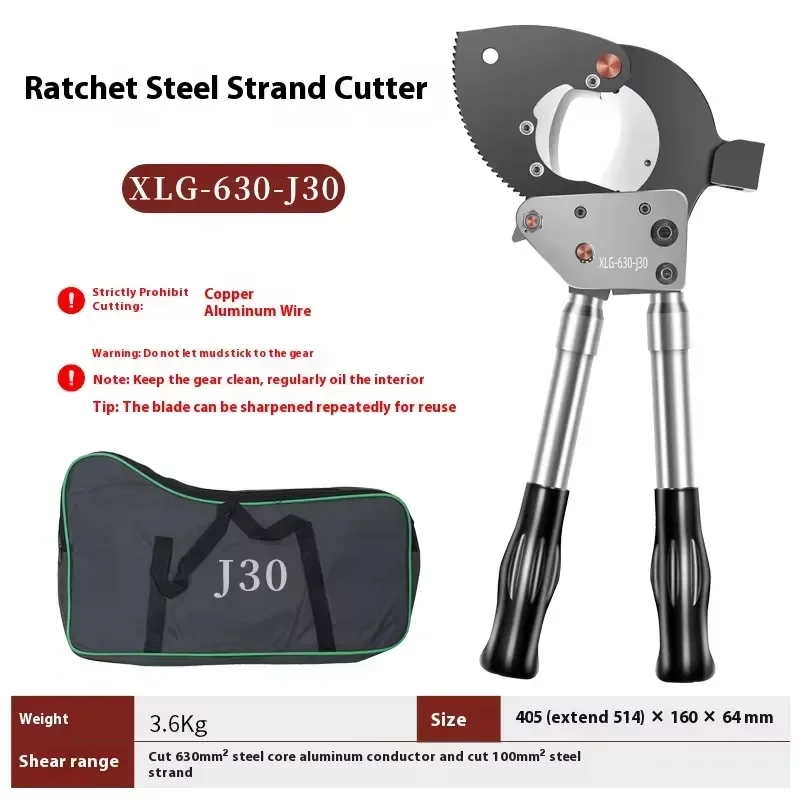 Large Ratcheting Cable Cutter 630mm for Sale Cable Cutter and Crimper