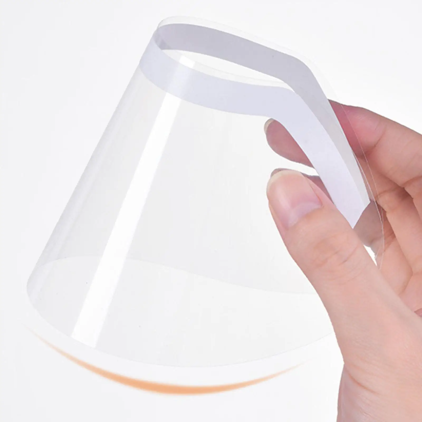 Disposable Transparent Face Shield for Hair Cutting PVC Visor Makeup Protector Forehead Sticker for Salon Use Anti Stain