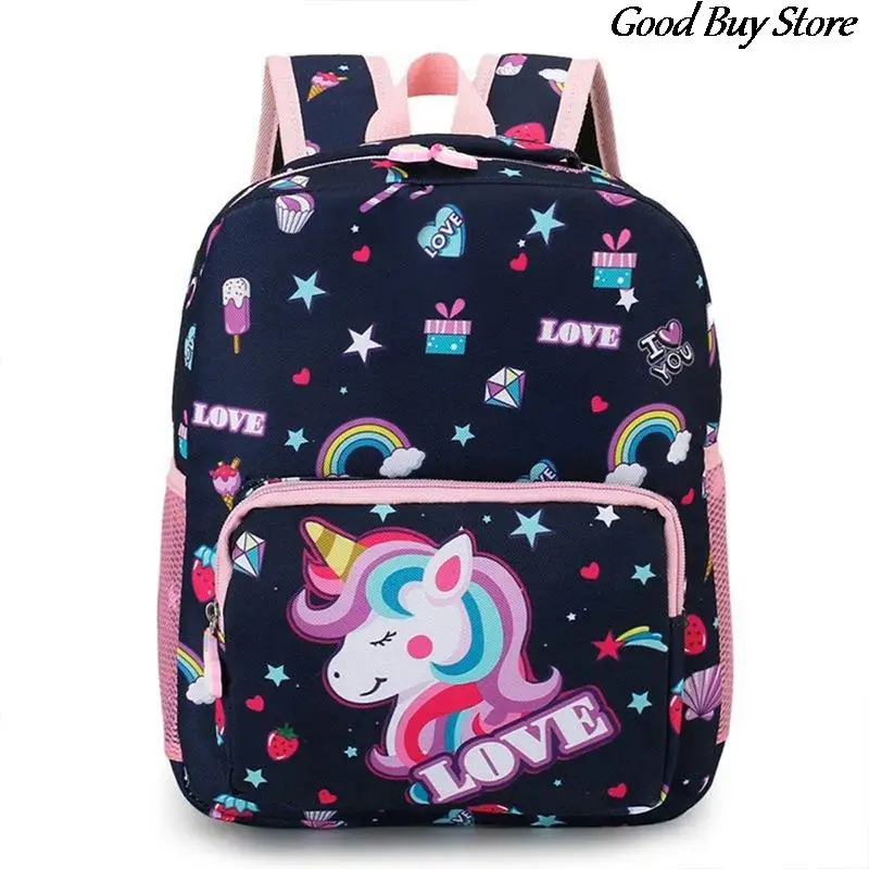 Colorful Unicorn Kids Backpack Kindergarten Cute Cartoon Bag Back To School Bags Children Fashion Shoulder Purse Waterproof