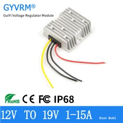 DC DC Converter Step up 12V TO 19V 19.5V 20V Boost Converter 12V TO 19V 1-15A Boost Converter 12V TO 19.5V20V for Car Notebook