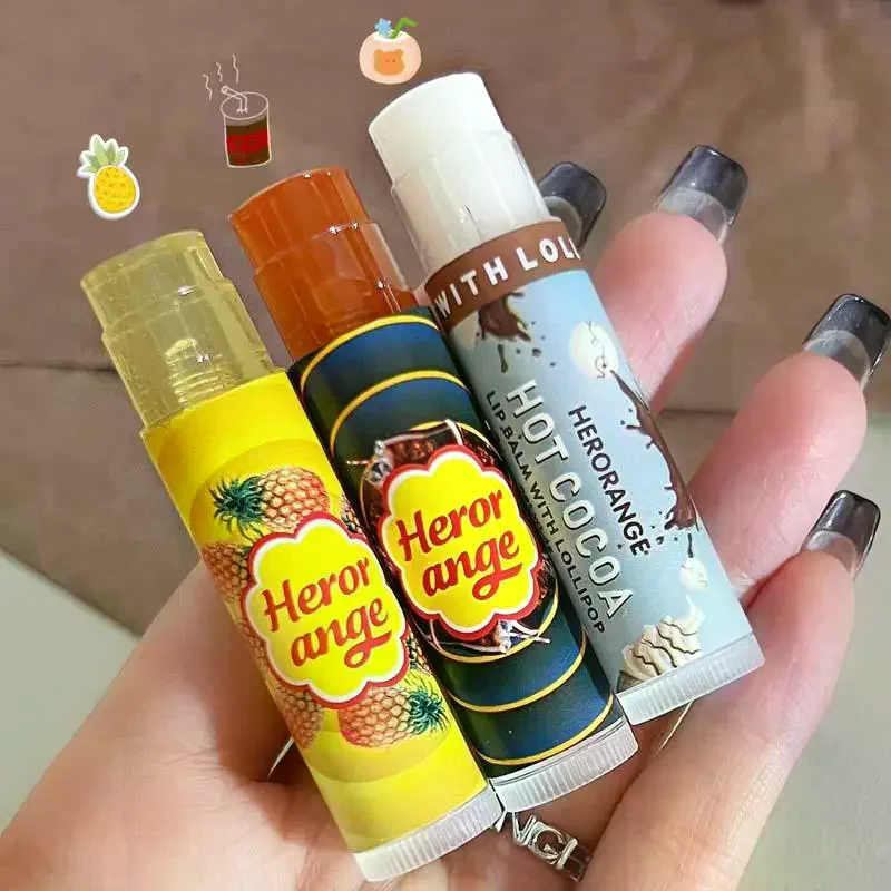 HERORANGE Fruit Lippenbalsem Hydraterende Clear Lip-Primer Masker Jelly Getinte Lip Stick Lichter Lijnen Mollige Lipverzorging Make-up Cosmetica