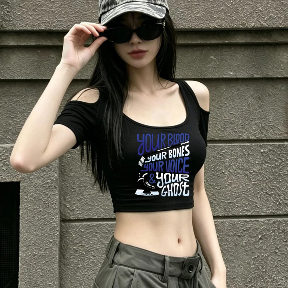 Heated Rivalry crop top shoujo manga scene  cutecore meme harajuku t shirt baddie korean fashion goth streetwear gothic