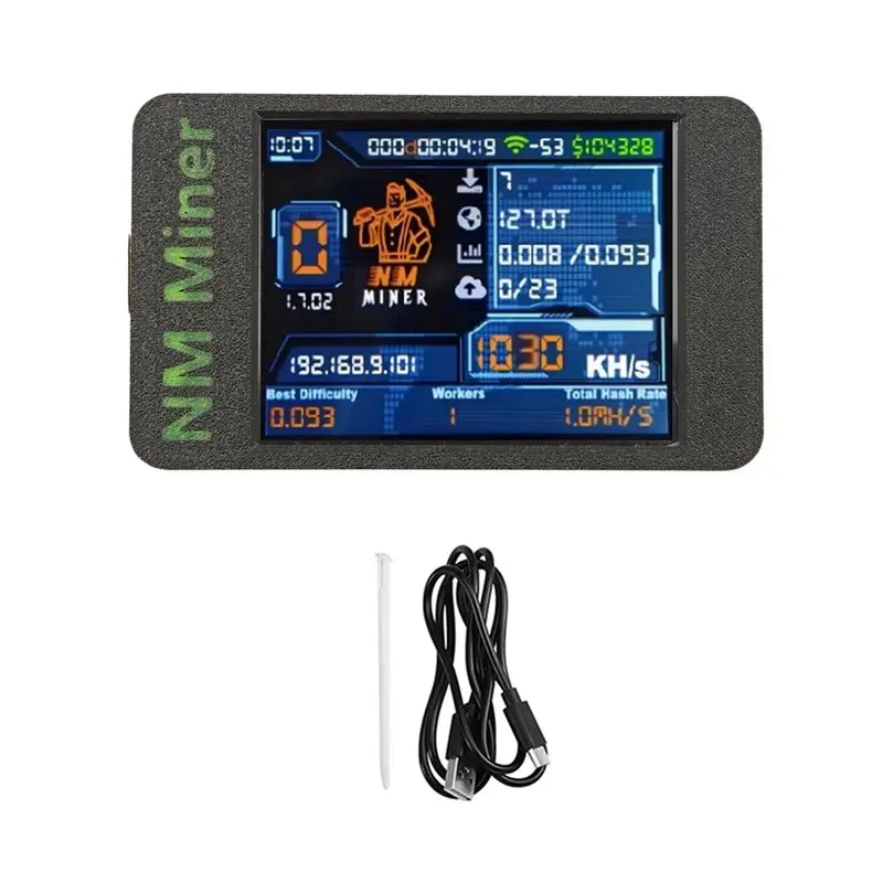 1030KH/S Nerdminer PRO Nmminer BTC Solo Miner 2.8 Inch Color Display Bitcoin Crypto Solo Lottery Miner Home Use BTC-B61B