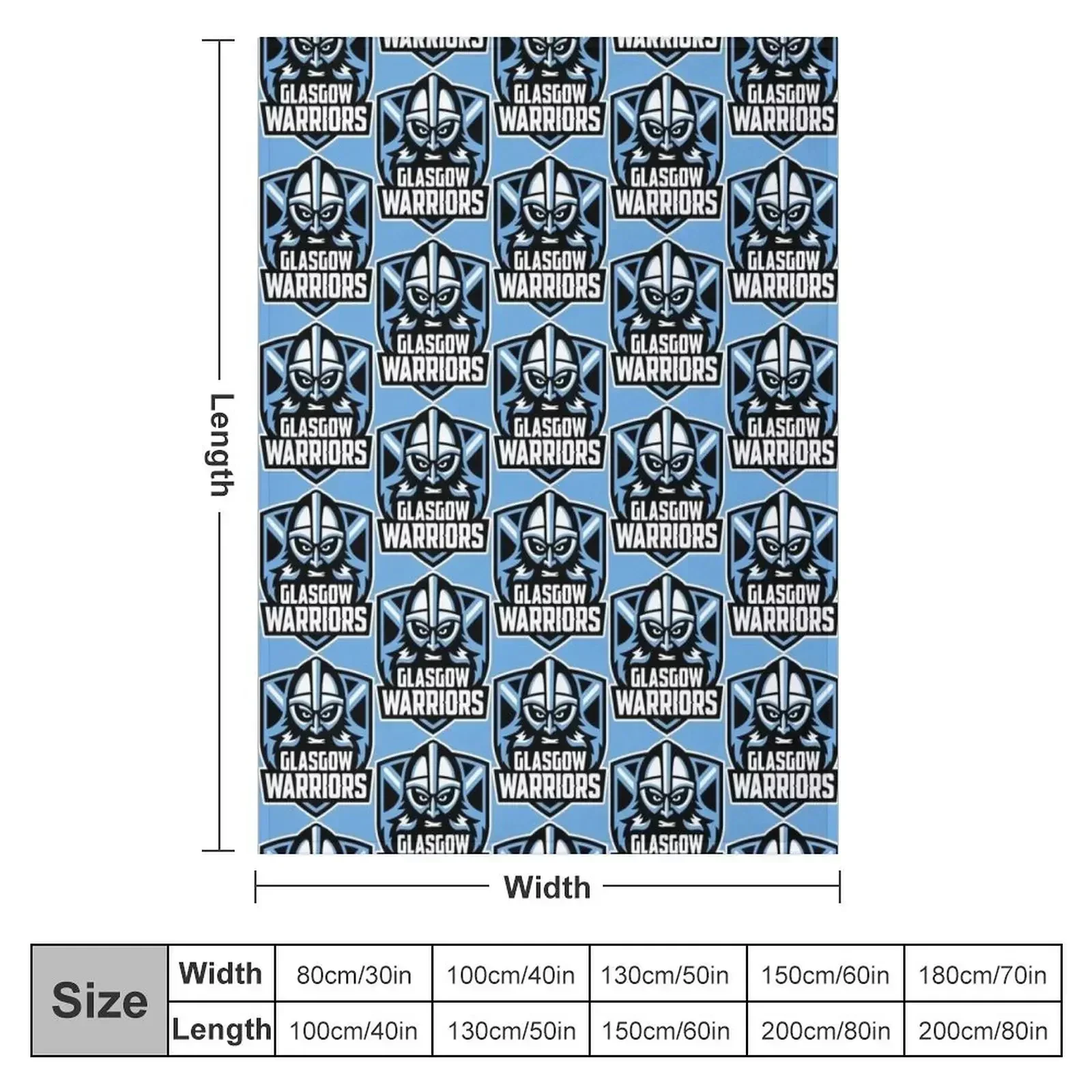Glasgow Warriors Icon Throw Blanket Luxury Brand Hairy funny gift sofa bed Blankets