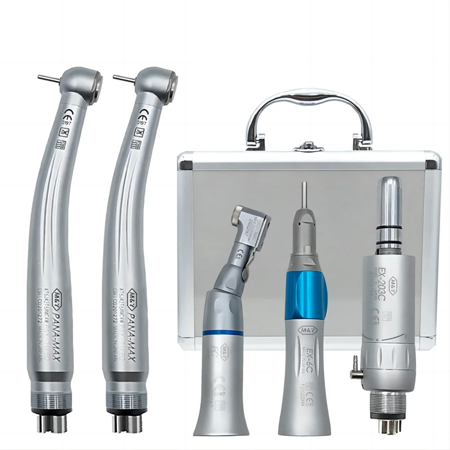 NSK 4 Holes Dental High/ Low Speed Handpiece Kit Dental Handpiece Set with Aluminium Package