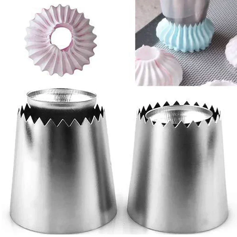 Stainlessl Steel Pastry Lcing Piping Nozzles DIY Cream Confectionery Cookie Biscuit Baking Mold Kitchen Cake Decorating Tools