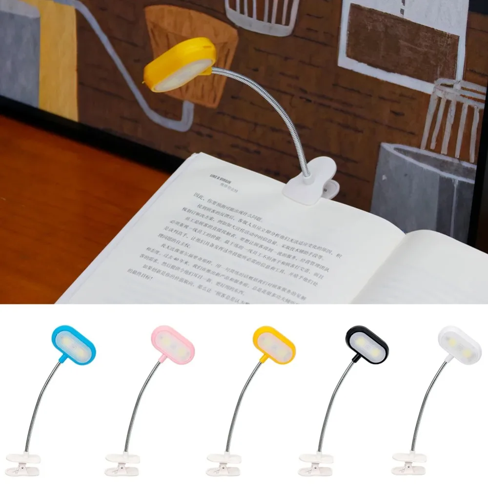 Eye Protection Night Light New Battery Powered Adjustable Desk Lamp Mini LED Flexible Lamp Travel