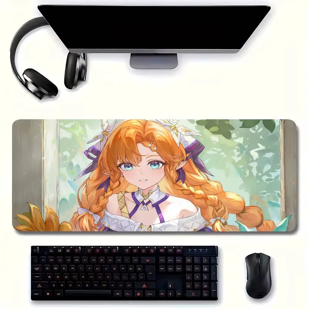 Sigrika Anime Wuthering Waves Mousepad Non-slip Suitable For Office Computers Laptops E-sports Game Desk Mats XXL Keyboard