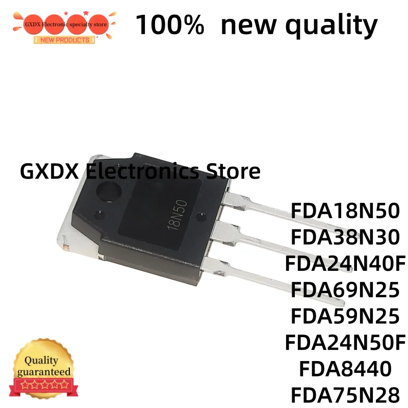 5-10 uds 100% new quality FDA69N25 FDA24N40F FDA38N30 FDA75N28 FDA24N50F FDA59N25 FDA8440 FDA18N50 TO-3P nuevo en Stock