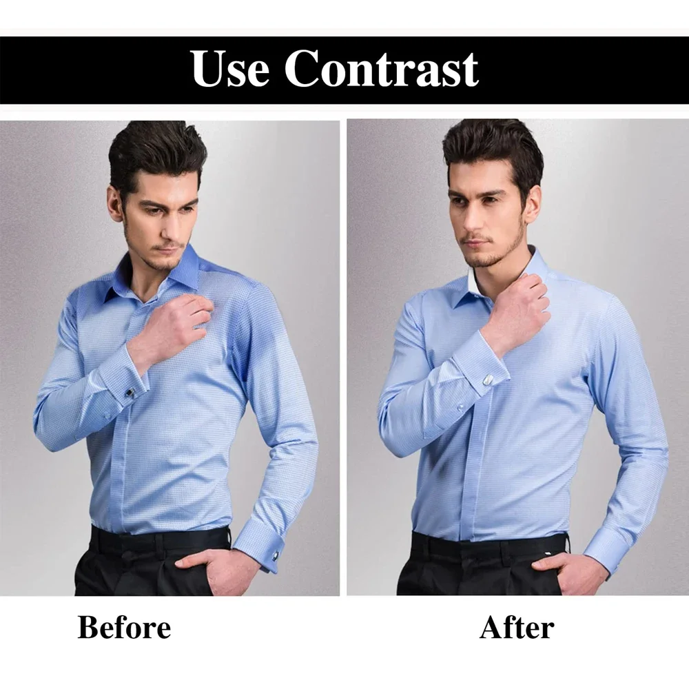 Disposable Men Women Collar Protector Sweat Pads Self-Adhesive Shirt Neck Liners Summer Collar Protector Against Sweat Stain