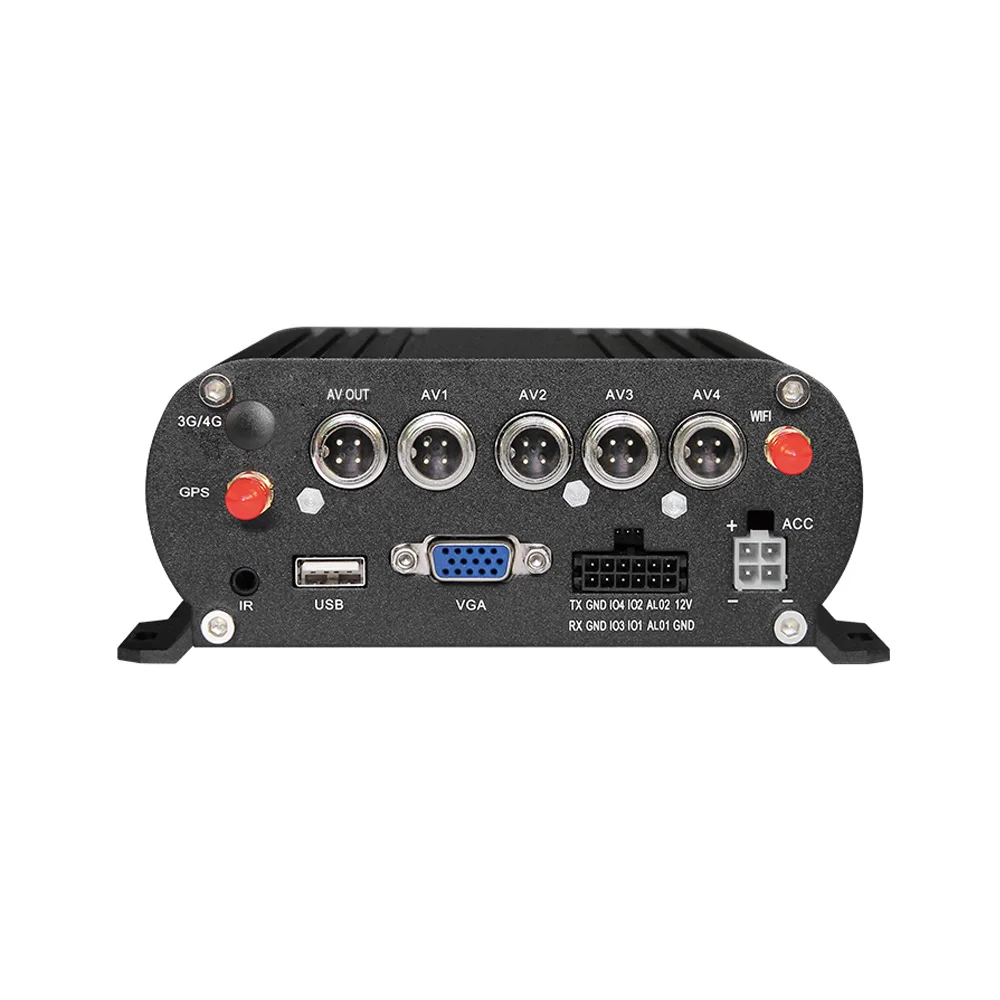 4Pcs AHD Car Camera Dvr Kits Wifi +GPS H.265 4Channel 4TB HDD/SSD Hard Disk Car Video Mdvr For Truck Bus Trailer RV Camper Van