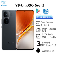 New VIVO iQOO Neo 10  Snapdragon 8 Gen 3  6100mAh Battery 120W SuperVOOC 50MP  IMX921 OIS 6.78 Inch AMOLED 144Hz NFC OTA