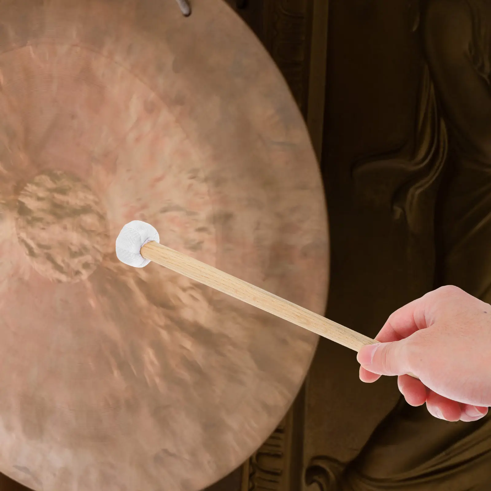 

Набор из 4 маленьких молоточков для гонга, традиционный китайский ударный инструмент, молотки с деревянной ручкой из хлопка и льна, легкие, с удобным захватом