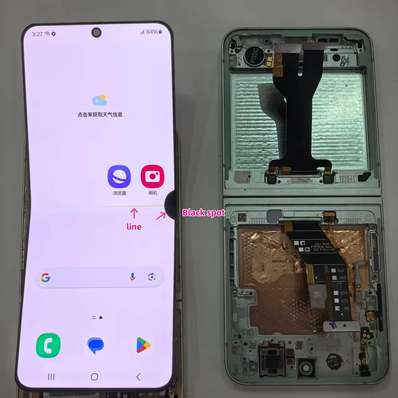 Original For Samsung Z Flip6 5G SM-F741B/DS F741B F741U F741U1 F741W F741N Super AMOLED LCD Display Assembly Screen Replacement image 2