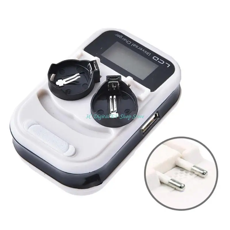 E74D Button Battery Rechargeable LCD Display for Button Lithium Battery LIR2016 LIR2025 LIR2032 ML2016 ML2025 ML2032