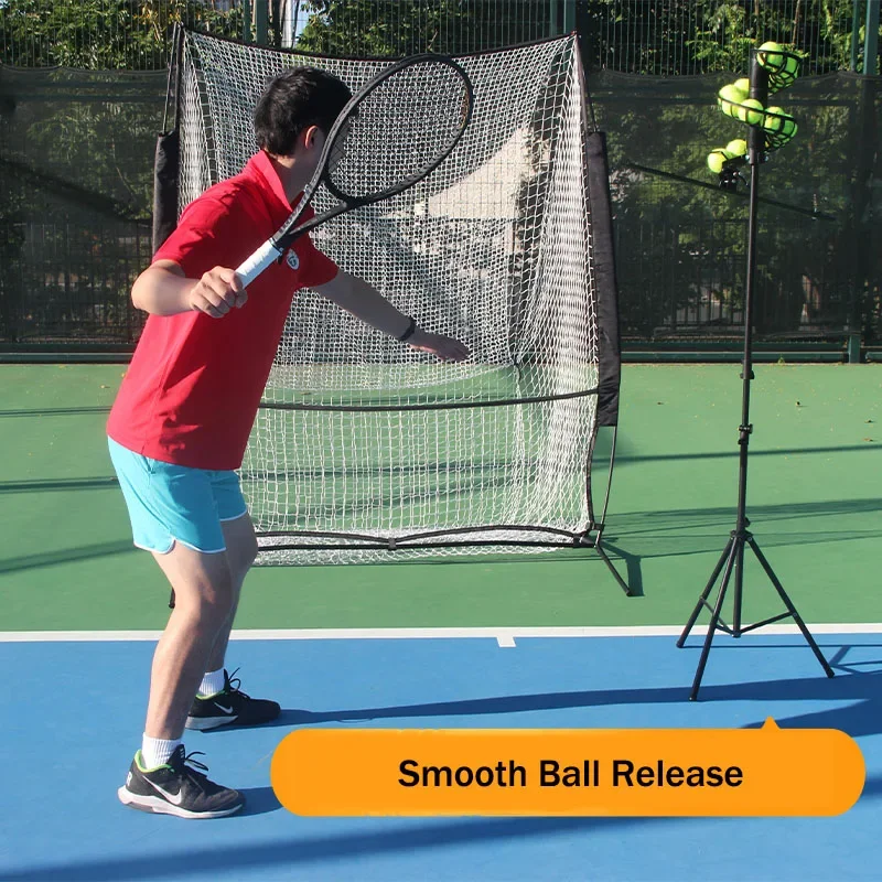 Automatic Tennis Ball Launcher Machine Adjustable Speed Height Swing Trainer for Home Court Practice, Portable Ball Feeder - Image 5