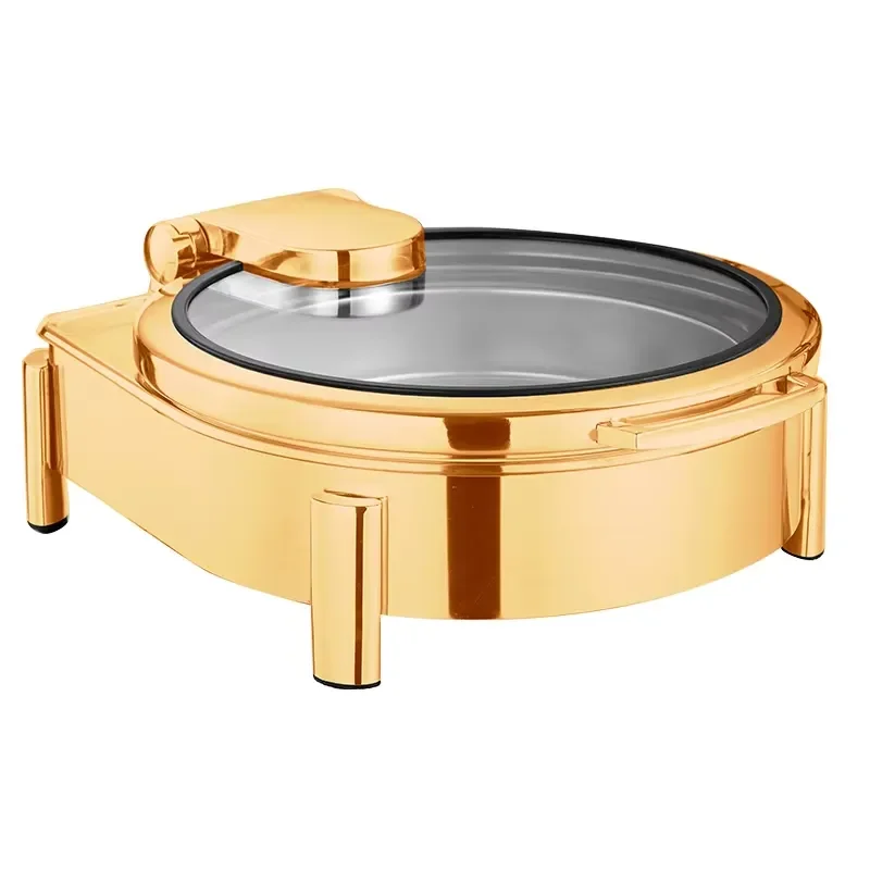 Catering Customized Gold Chafing Style Chafer Hydraulic Chafting Dishes Buffet Set