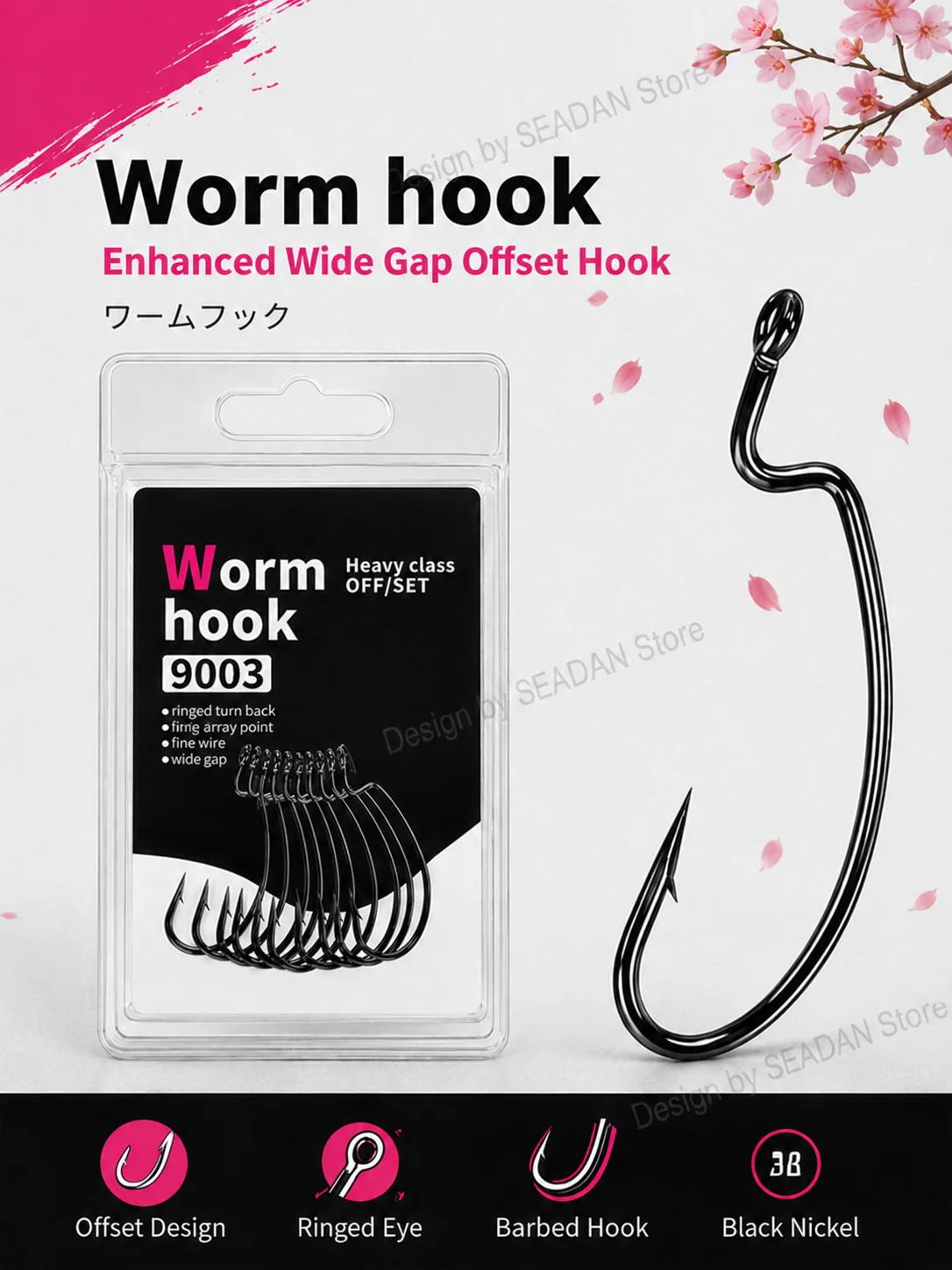 Hopeblaze 10PCS Wide Gap Offse - đánh giá và giá Fishing Hook Offset