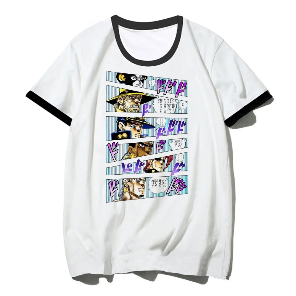 Jojo Bizarre Adventure Steel Ball Run t-shirt women graphic vintage harajuku baddie Retro t-shirt clearance sales cheap vintage