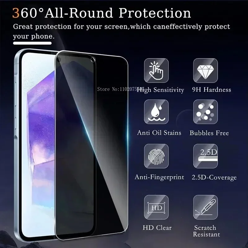 Premium Privacy Screen Protector dla Samsung S21 S22 S23 PLUS S10E S20FE A55 A15 A54 A34 A13 A14 A53 A52 A12 Privacy Screen Film