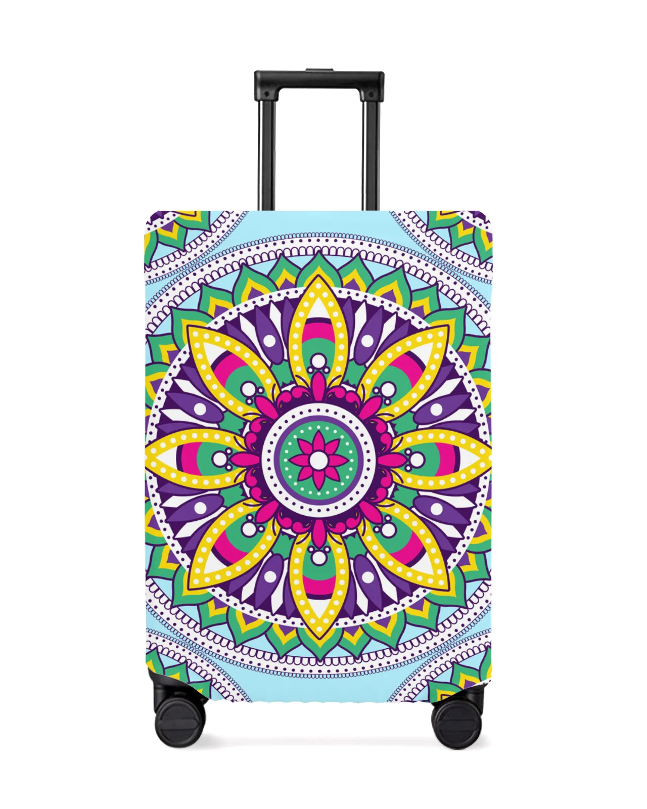 Flower Psychedelic Elastic Baggage Cover For 18-32 Inch Suitcase Case Dust Cover Travel Accessories