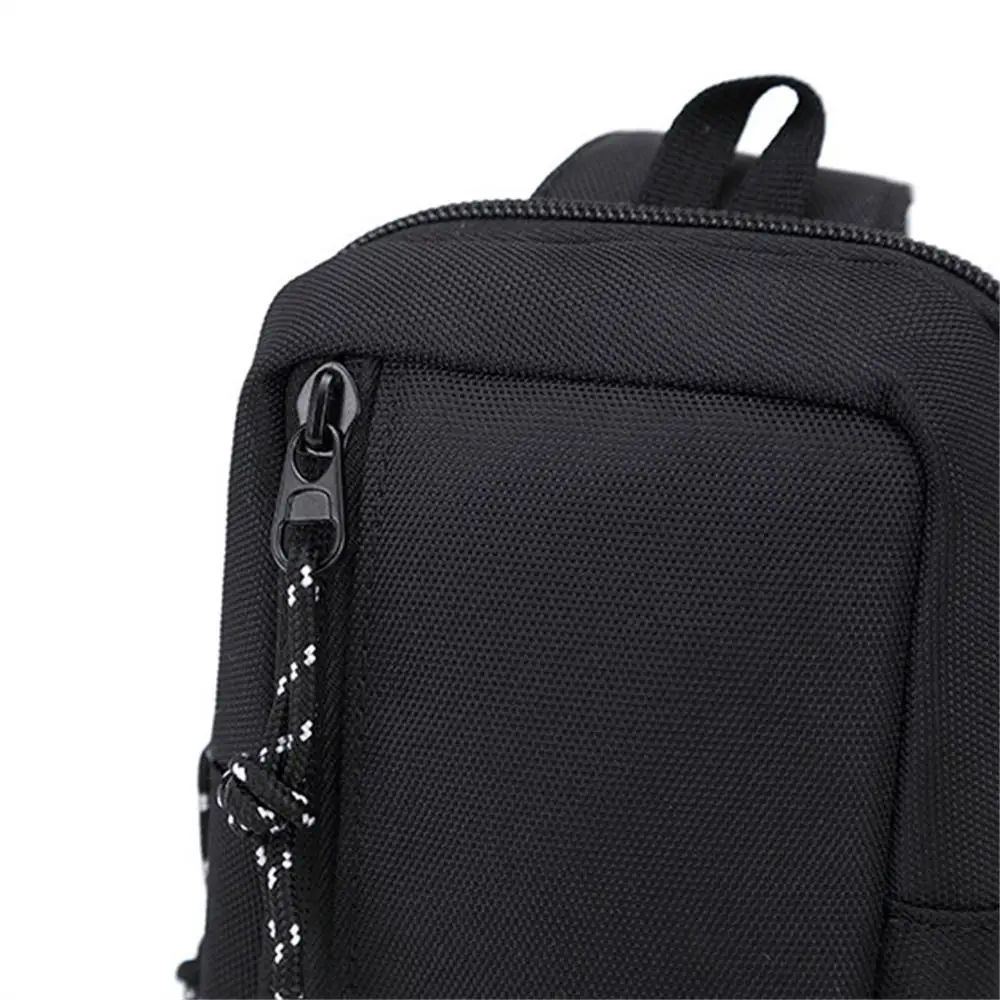 Luxuriöse Crossbody-Brusttasche für Herren, lässige Oxford-Umhängetasche, kleine schwarze Handytasche für Männer, geeignet zum Radfahren – Detail 6