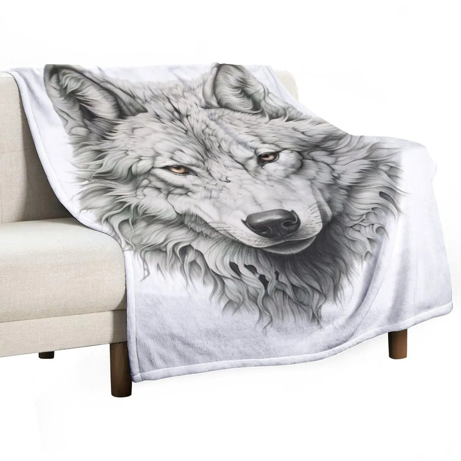 

Wolf Quest Throw Blanket valentine gift ideas warm winter Personalized Gift Luxury Brand Blankets