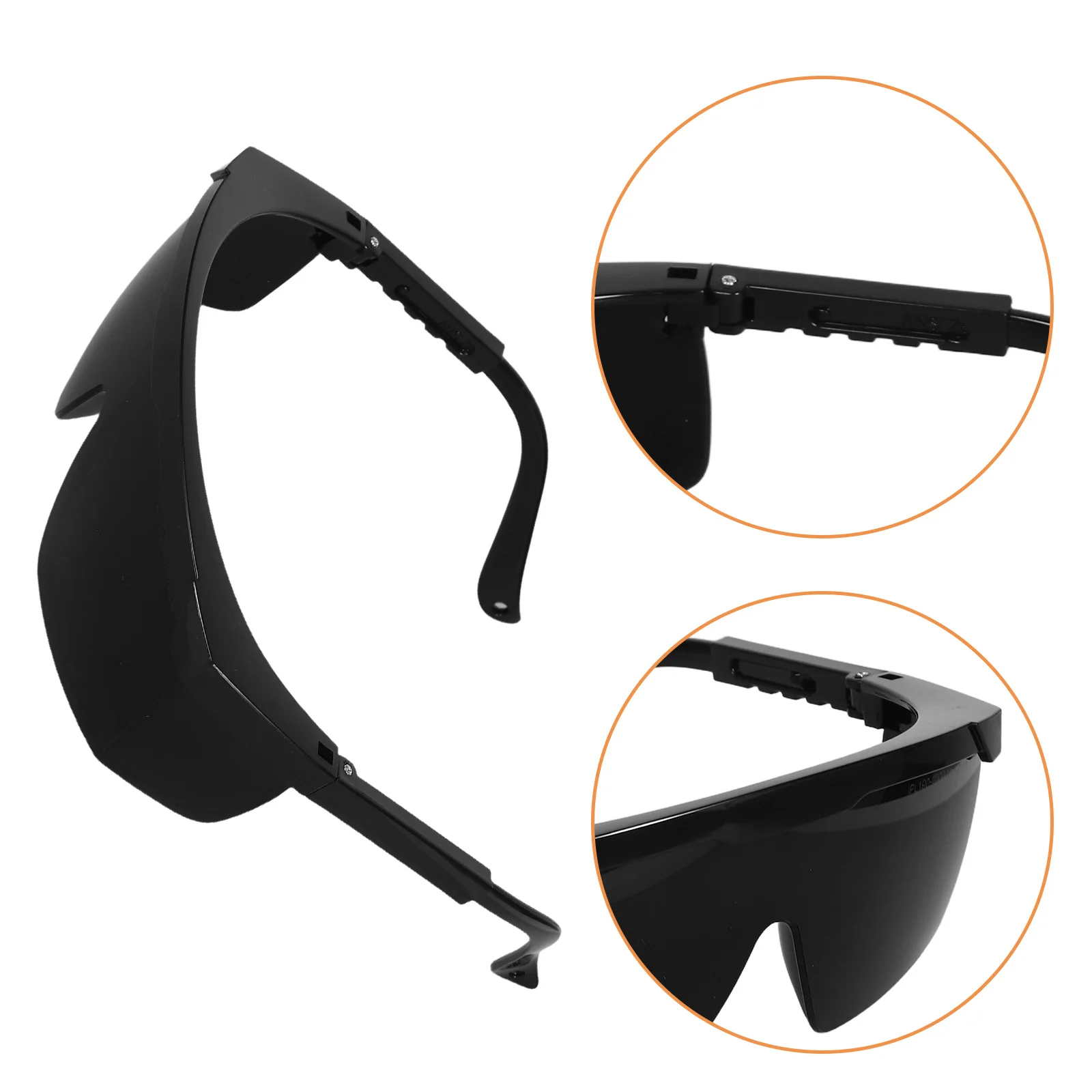 

2pcs Glasses Black Frame Plastic Protection Novelty Sunglasses Cosplay Accessories Solar Viewing Eyewear Safety