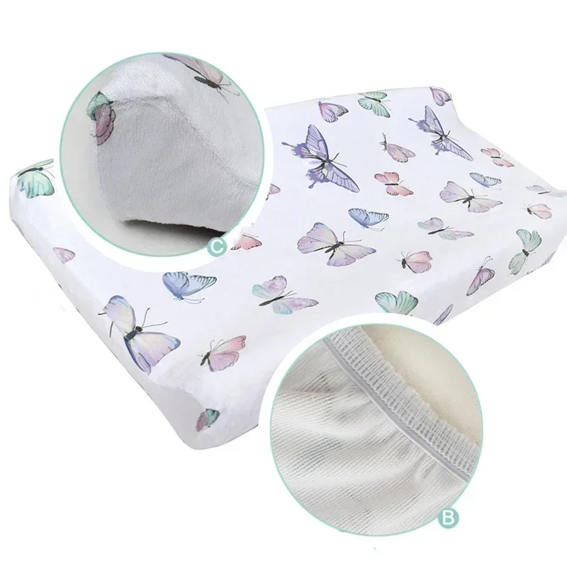 Soft Reusable Changing Pad Cover Printing Design Minky Material Baby Breathable Diaper Pad Sheets Cover