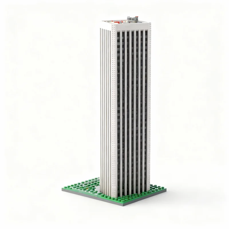 15042 деталей MOC Модель здания Bank America Plaza в Лос-Анджелесе, строительные блоки, рождественский подарок, игрушки, декоративные кирпичики, набор для сборки, образовательный набор