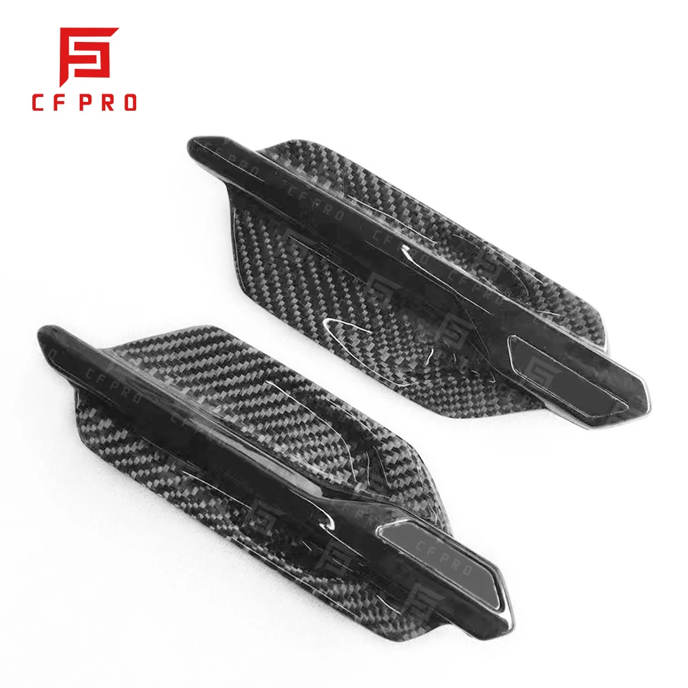 2Pcs For BMW M2 Car Side Fender Cover Rainproof Anti-Scratch Carbon Fiber Leaf Plate Cover Accessories