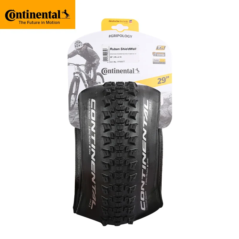 Continental Ruban Mountain Bike Tyre 29x2.10 29x2.30 Pure Grip Compound Shield Wall System E25 Tubeless Ready Folding Tire