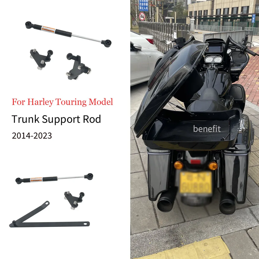 

Tour Motorcycle Accessories Pack Trunk Support Rod Hydraulic Rod For Harley Touring Road Glide Road King Street Glide 2014-2023
