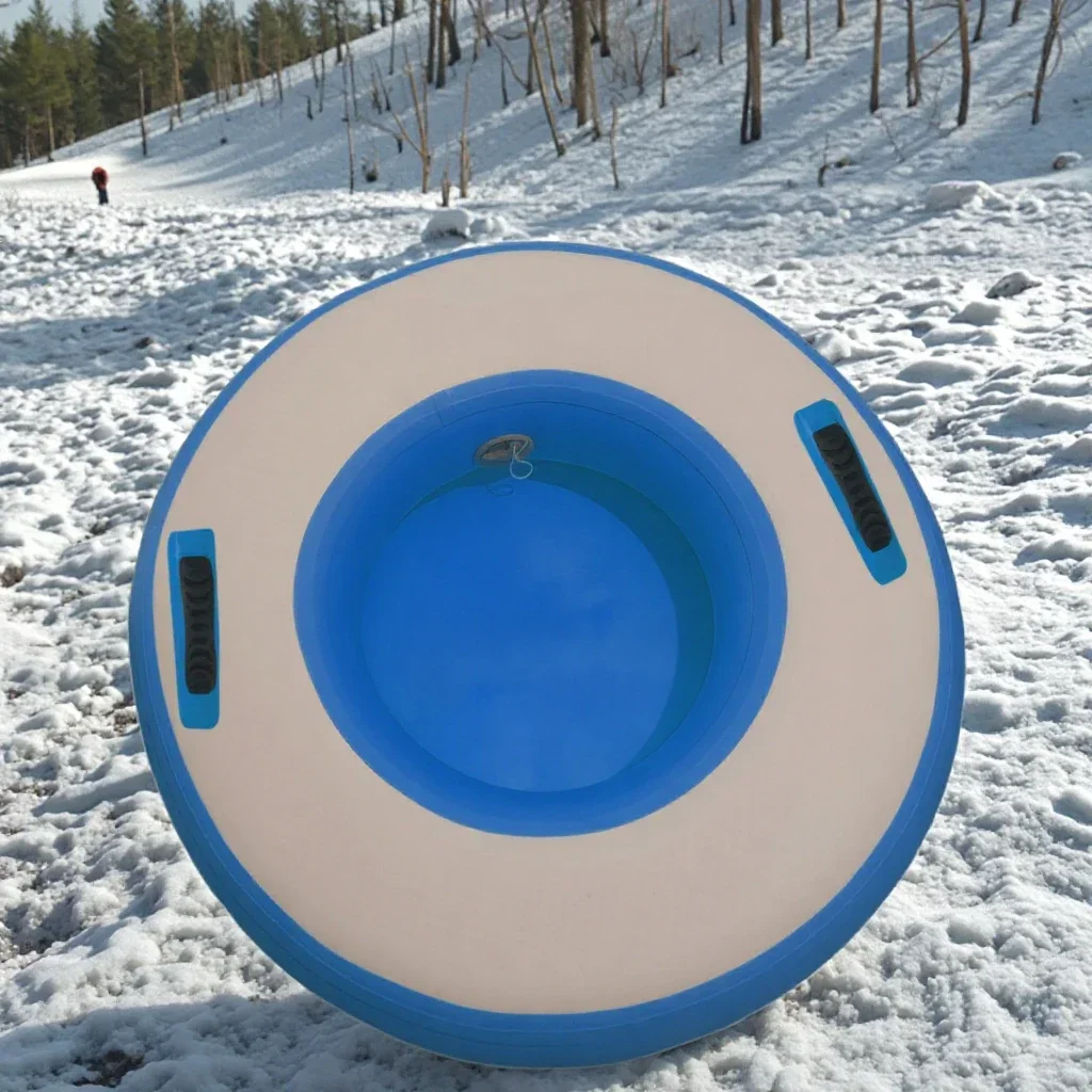 Pvc Double Wall Fabric Ski Tube  80cm Towable Snow Sled Hard-bottom Cover Ski Tube