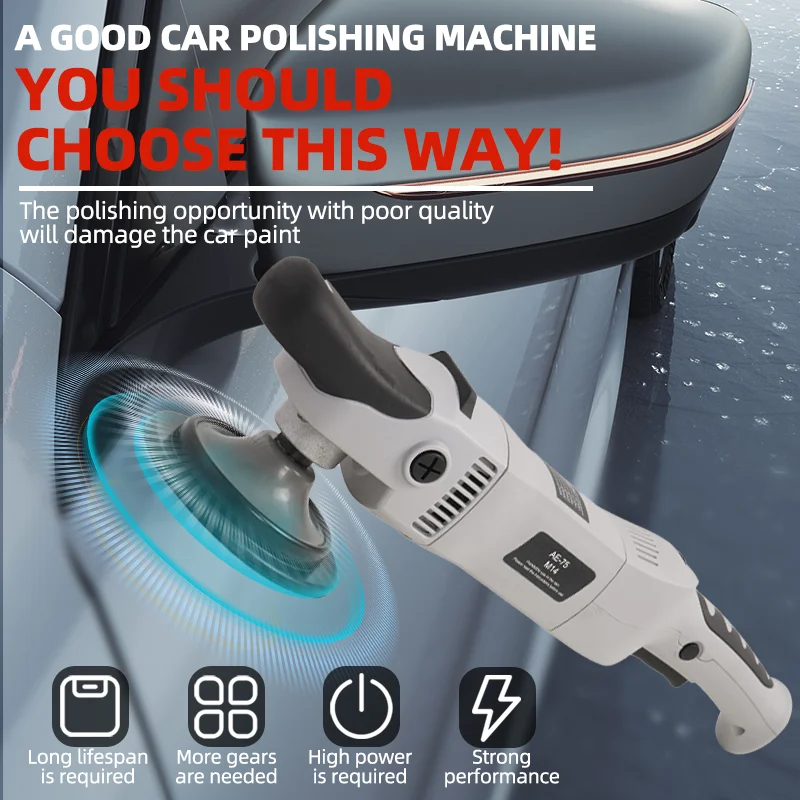 المزدوج العمل 125mm القرص فليكس الروتاري المدارية آلات تلميع السيارات المزدوجة #2