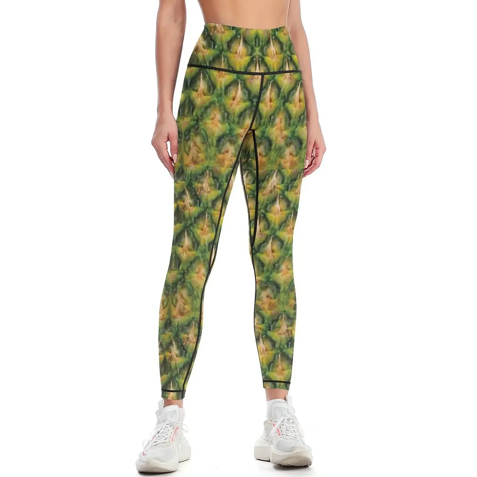 

Pineapple Texture Leggings gym top gym sportswear woman sports for Women's fitness Womens Leggings