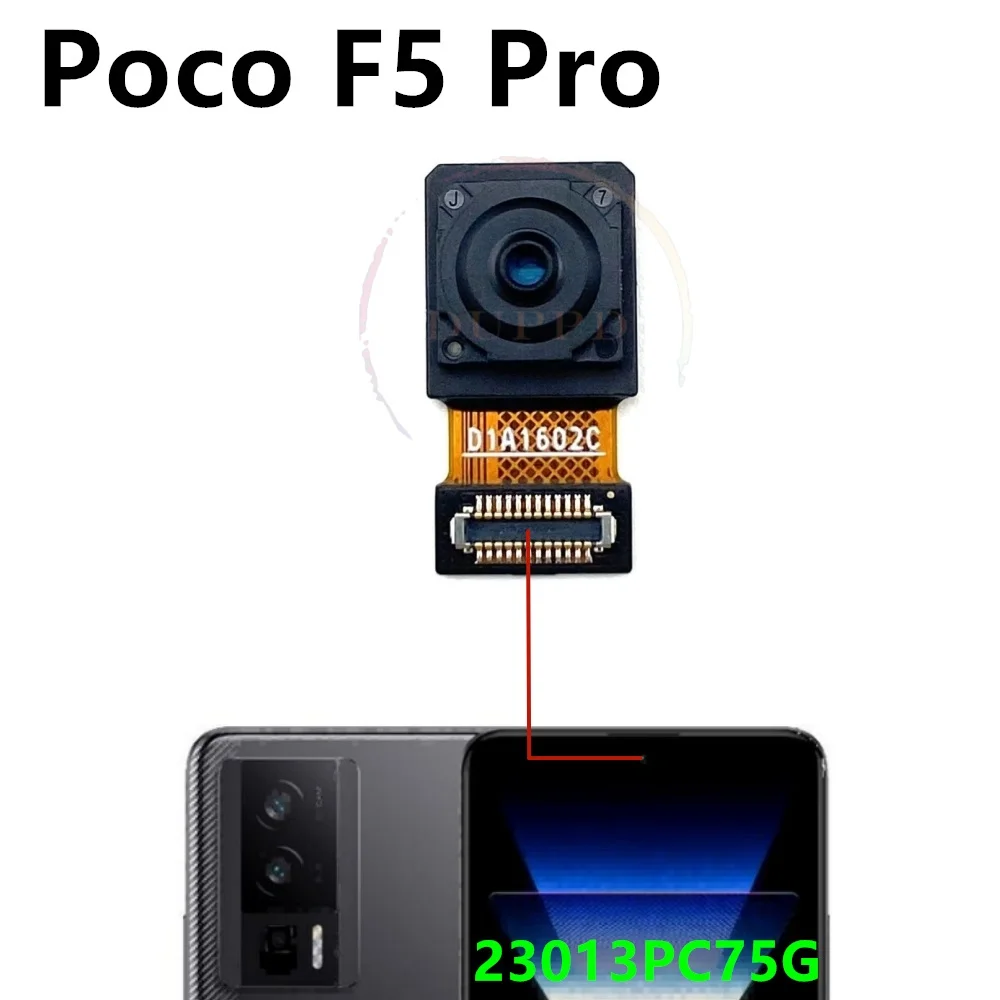 Front Back Main Camera For Xiaomi Poco F5 Pro F5Pro Frontal Facing Seilfie Small Primary Big Rear Camera Flex Cable