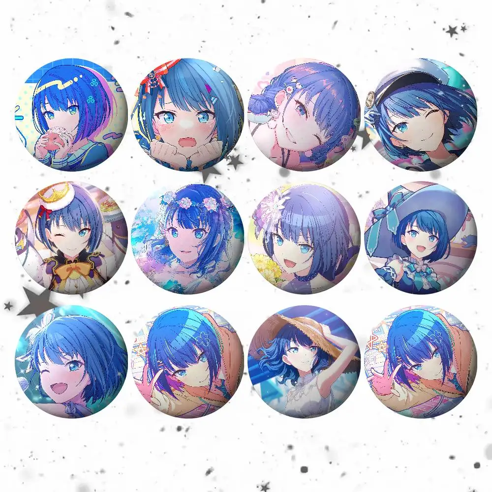 P-Projekt SEKAI Anime Spiel Kiritani Haruka Abzeichen Taste PinsBrosche Kreative Zitate Kleidung Rucksack Schmuck Geschenk Für Kind freund