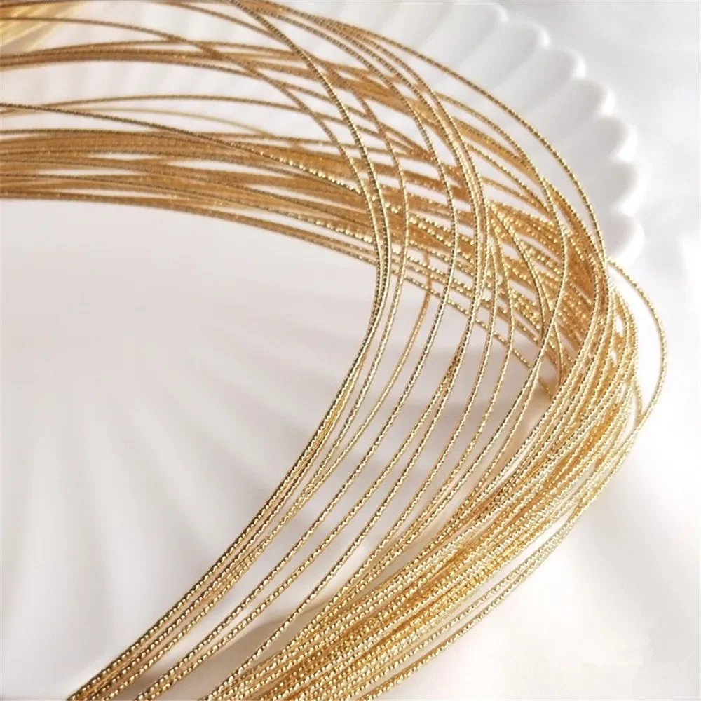 14K Gold Plated Batch flower hard thread hemp thread modelling copper wire diy winding bracelet accessories material