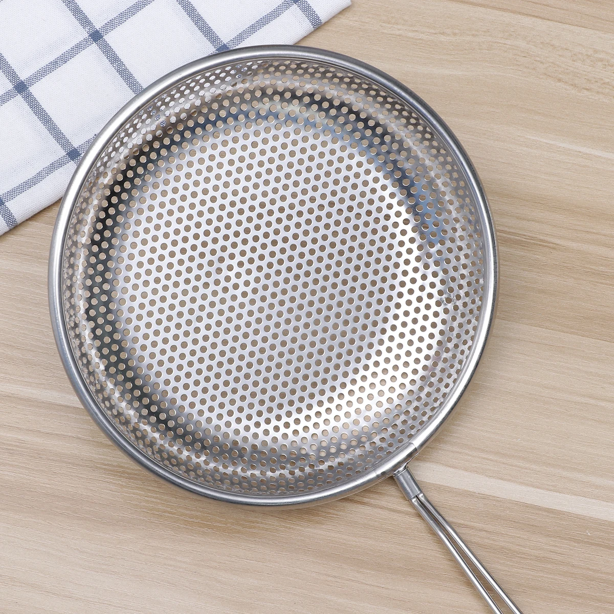 Espumadera de olla caliente de acero inoxidable de 16Cm, cuchara, filtro de aceite de malla fina para freír verduras, patatas fritas, carne, Wonton, cocina