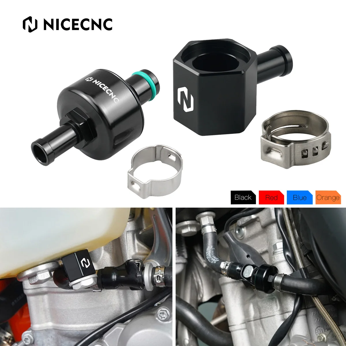 NiceCNC Fuel Line Tank Filter Connector for GasGas EC250 EC300 EX 300 250F 350F 450F EX300 EX250F EX350F MC250F MC450F 2021 2022