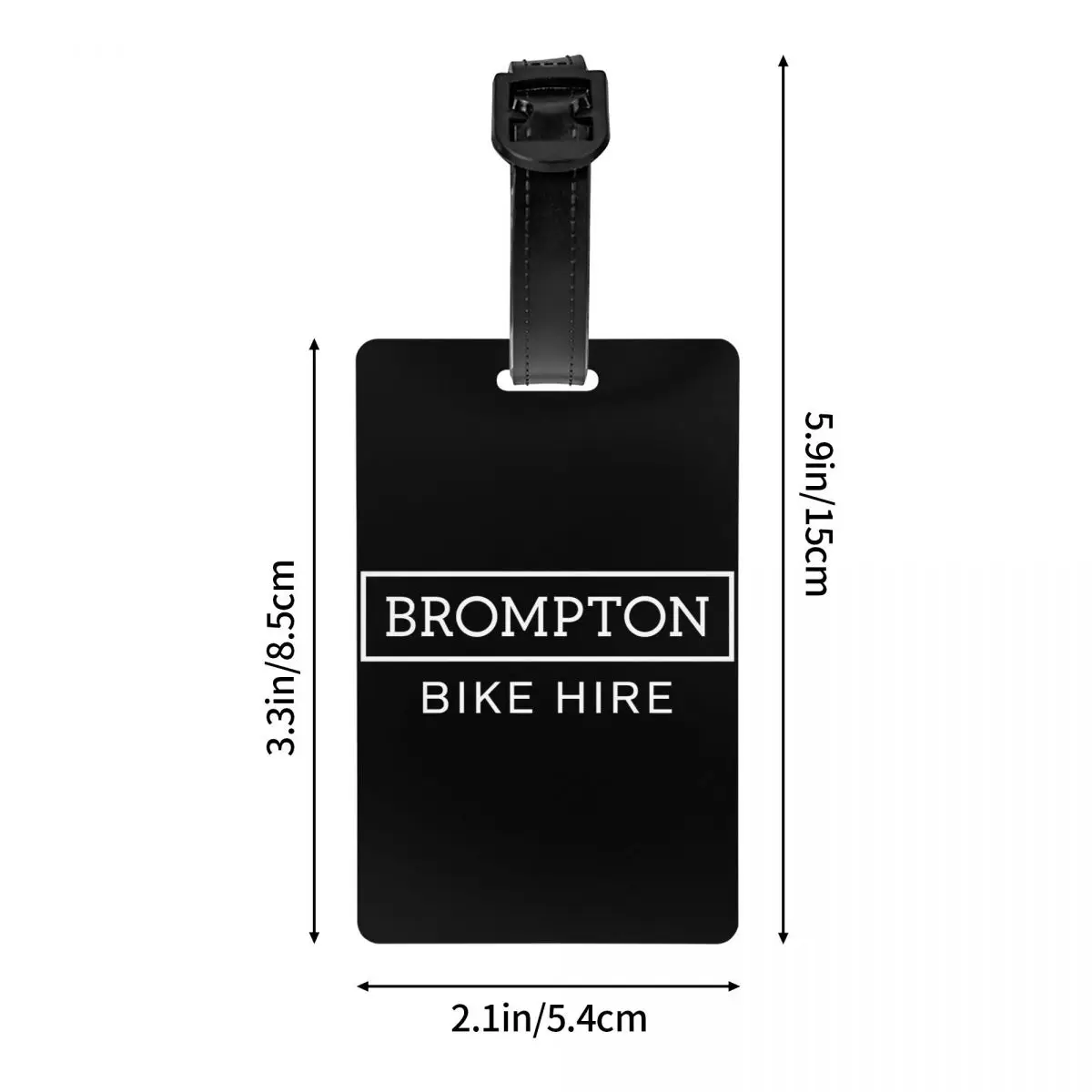 Bromptons Bike Luggage Tag for Travel Suitcase Privacy Cover Name ID Card