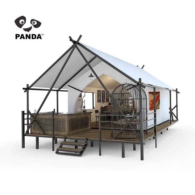 

Factory Price Luxury Camping Luxury Large Outdoor Waterproof Luxury Resort Hotel Glamping Safari Tent