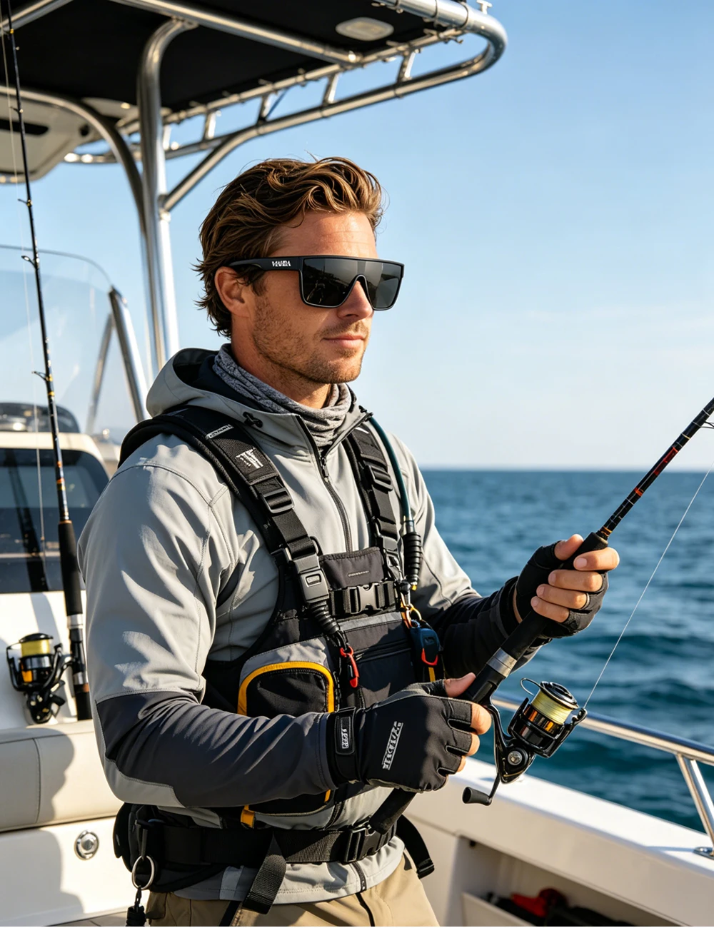 

VIAHDA New Polarized Men's Sunglasses Skiing Men Sunglasses Cycling Fishing Driving Women Climbing Glasses UV400