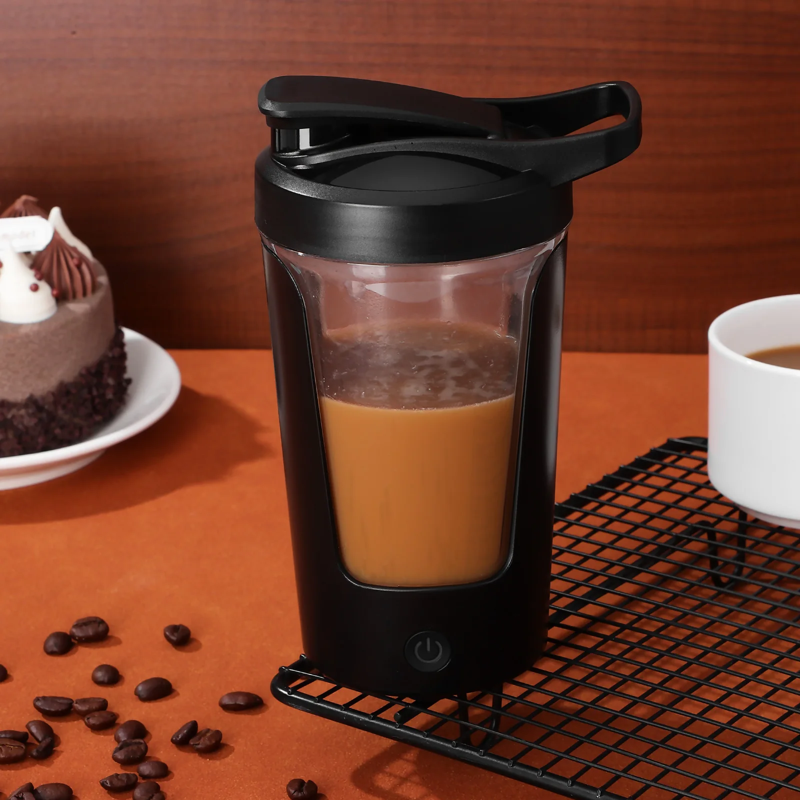 

450Ml Smart Stirring Cup Electric Automatic Mixing Bottle For Coffee Milk Protein Shake Blender Mug Rotating Design